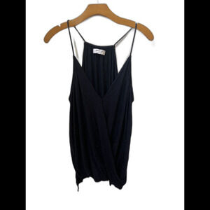 BAILEY 44 SOLID NAVY SLEEVELESS TOP SIZE LARGE (L6)